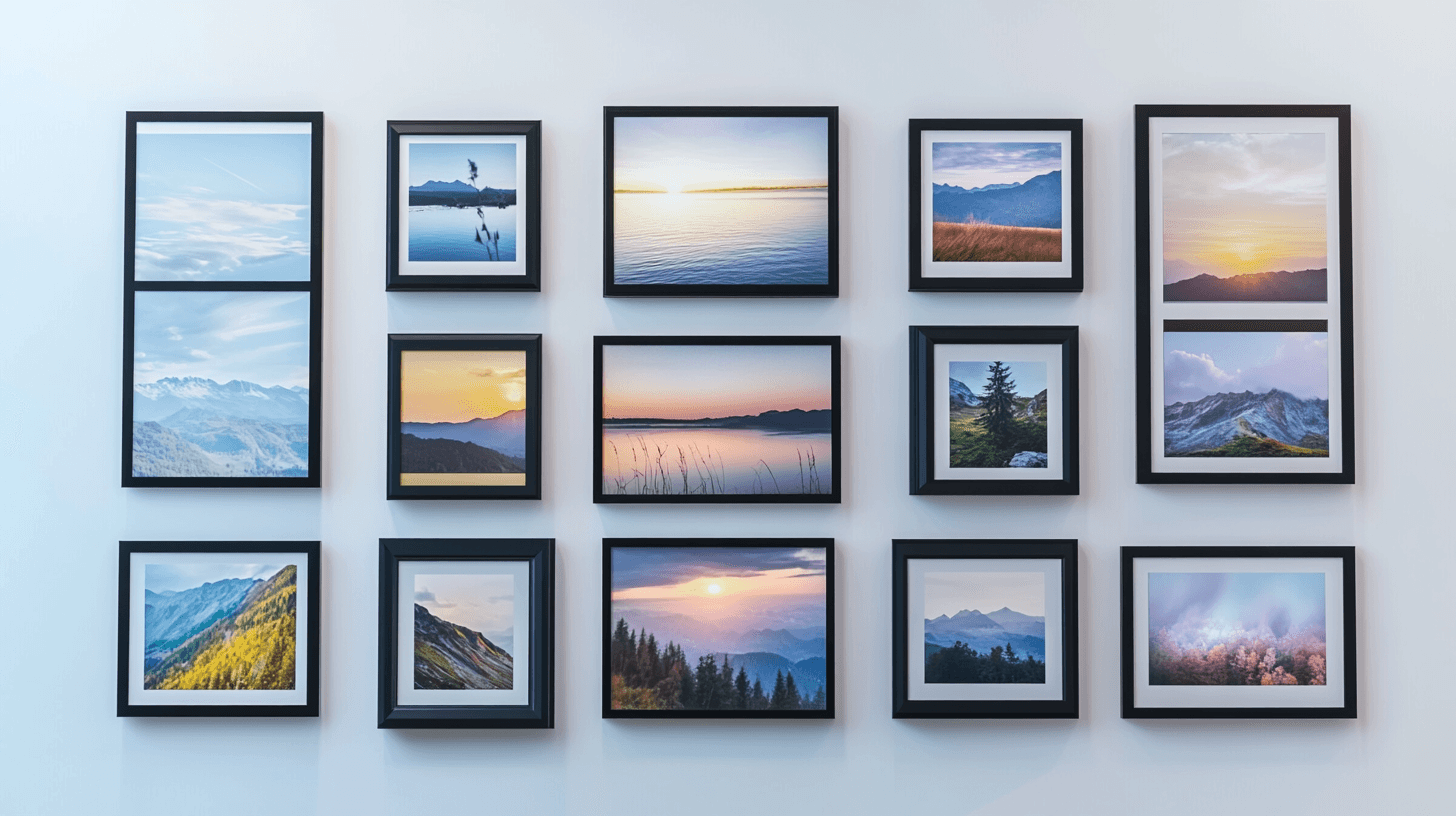 Creatieve lay-outs voor je fotomuur