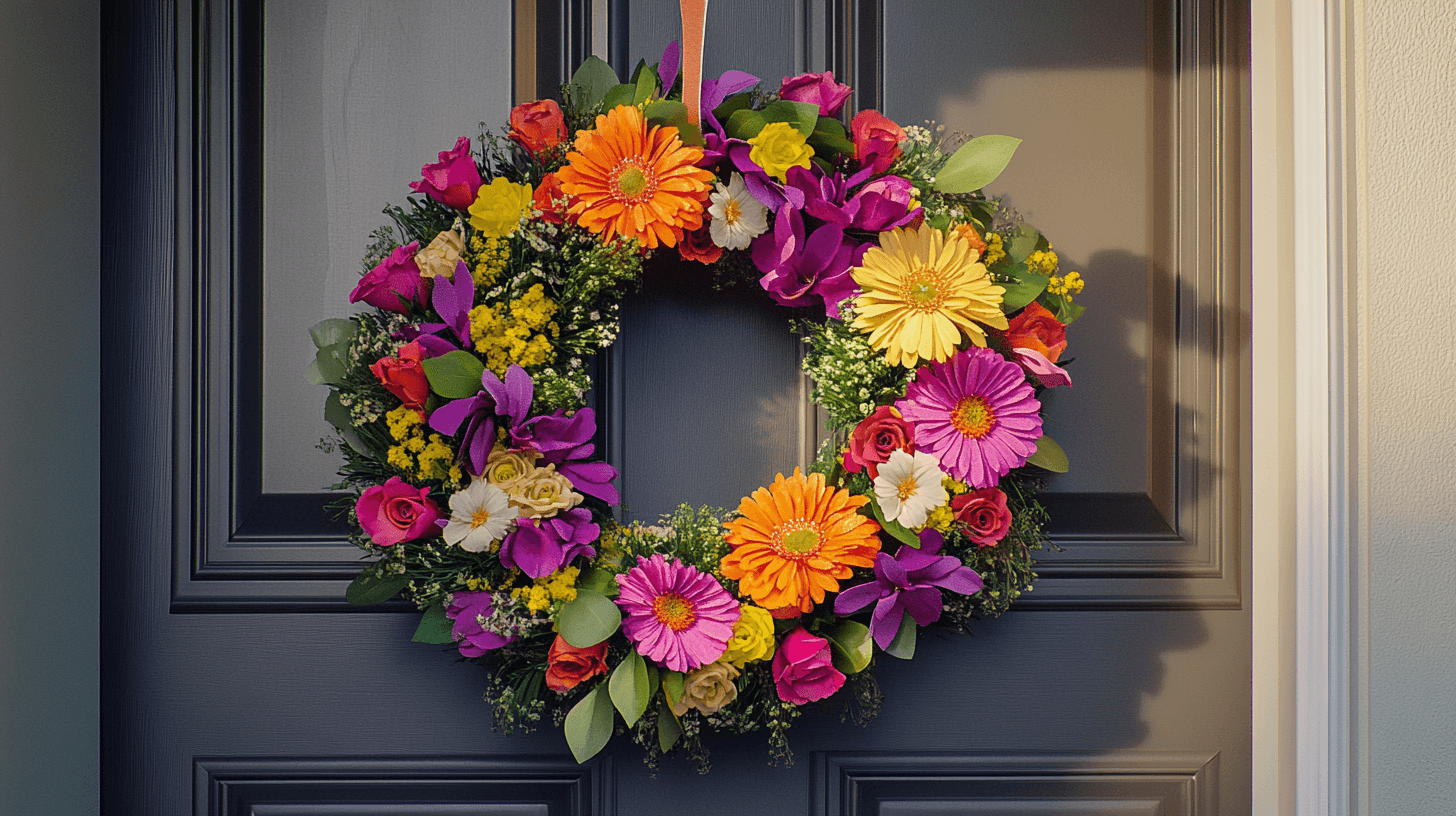 Bloemenkransen voor de voordeur: Vers of gedroogd?