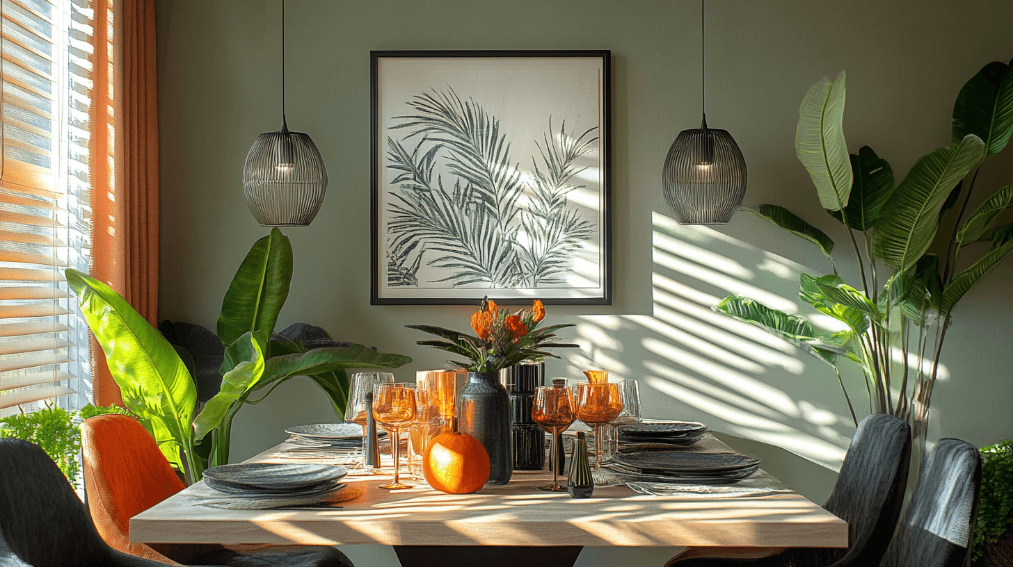 Decoraties die de eetkamer tot leven brengen