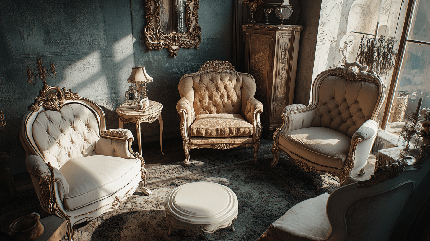 Meubels in Vintage Glam stijl