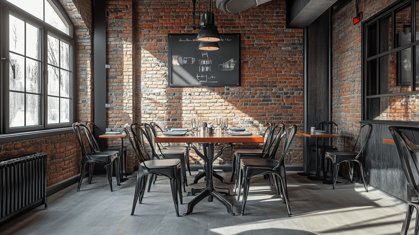Stedelijke flair in de industriële eetkamer