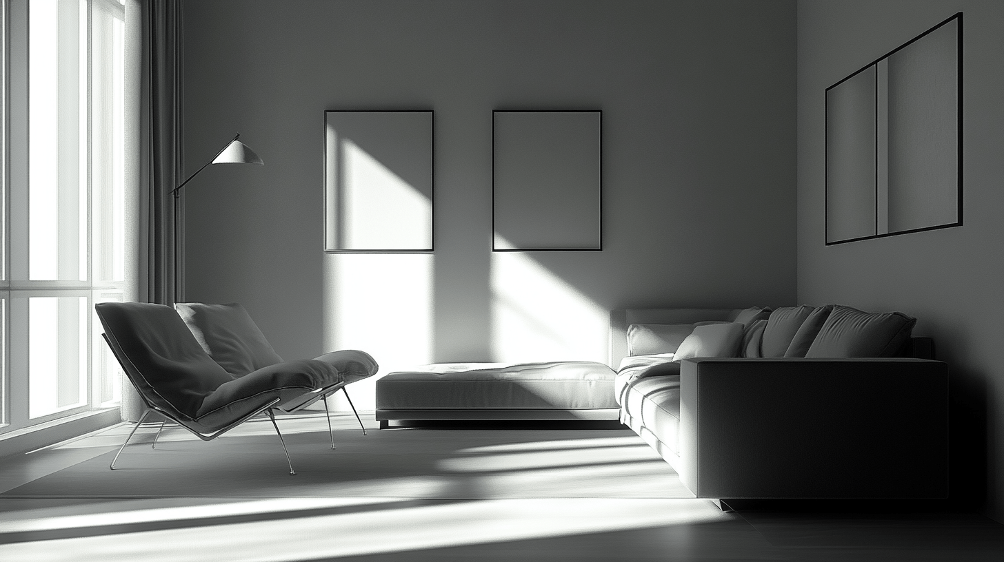 Monochrome woonstijlen: minimalisme ontmoet elegantie