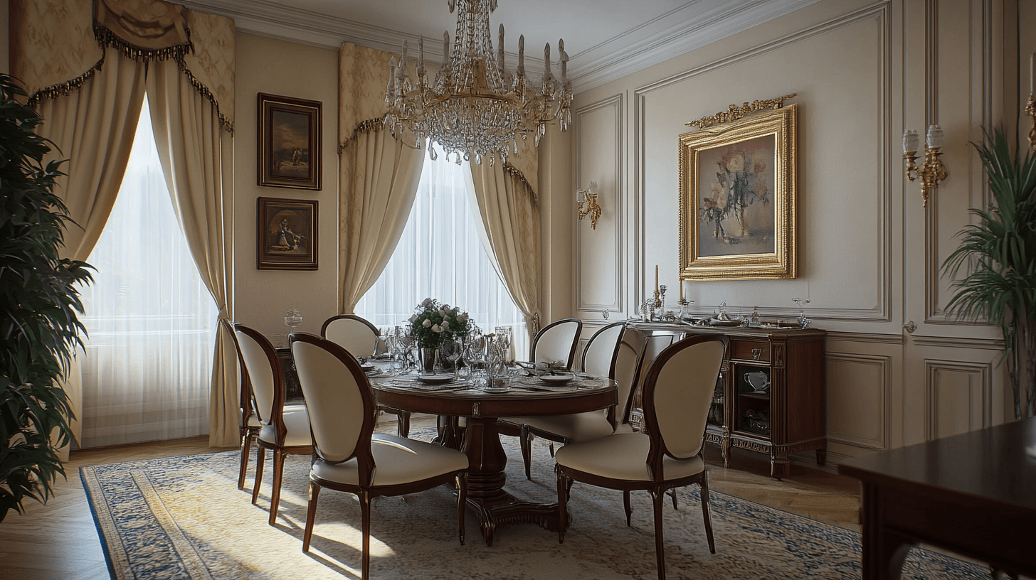 Decoratie en accessoires voor de klassieke eetkamer