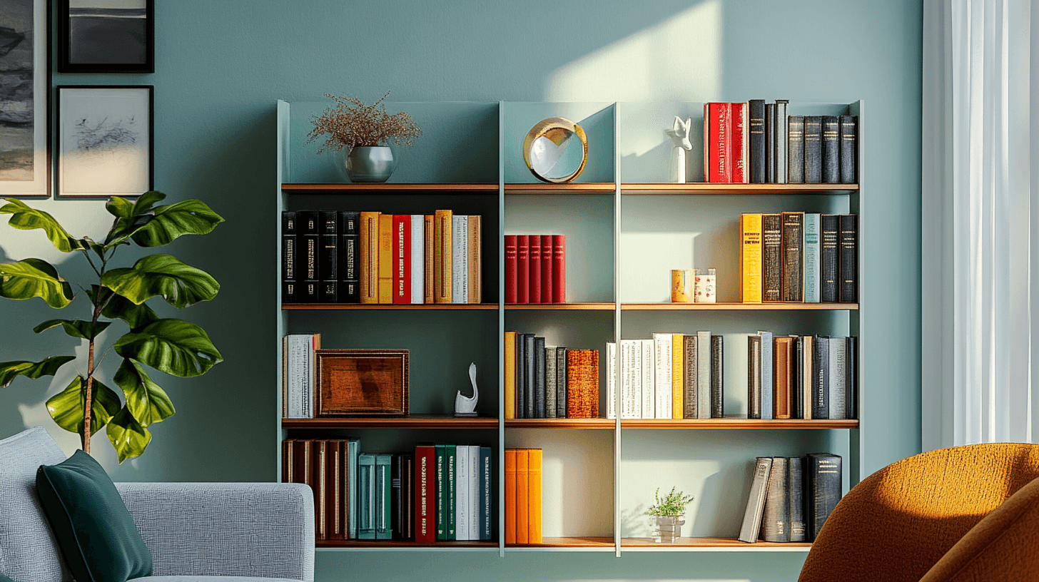 Boekenkasten als blikvanger vormgeven