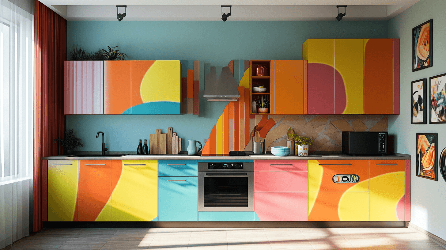 Gedurfde kleurconcepten voor creatieve keukens