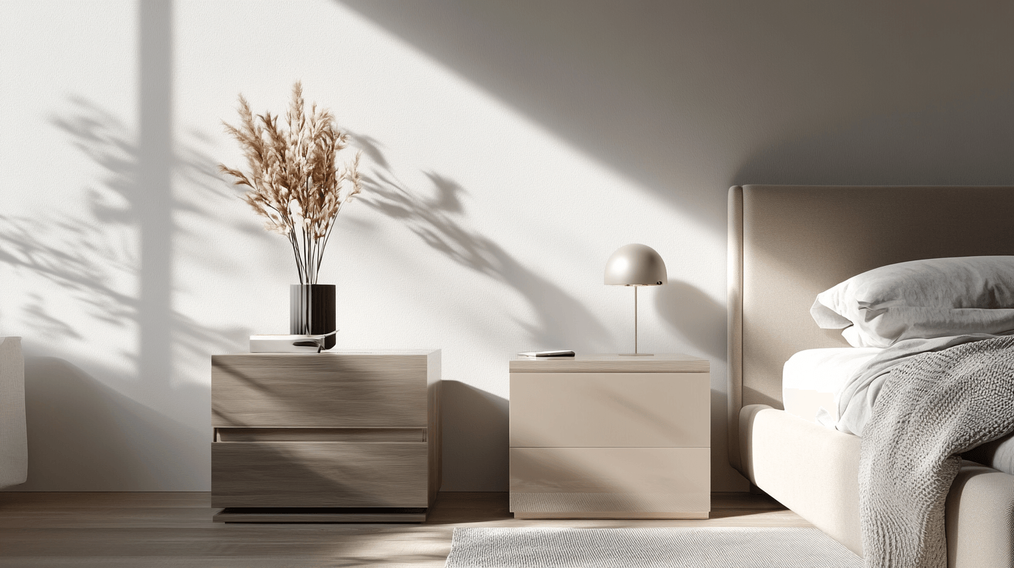 Moderne nachtkastjes: minimalisme ontmoet functionaliteit