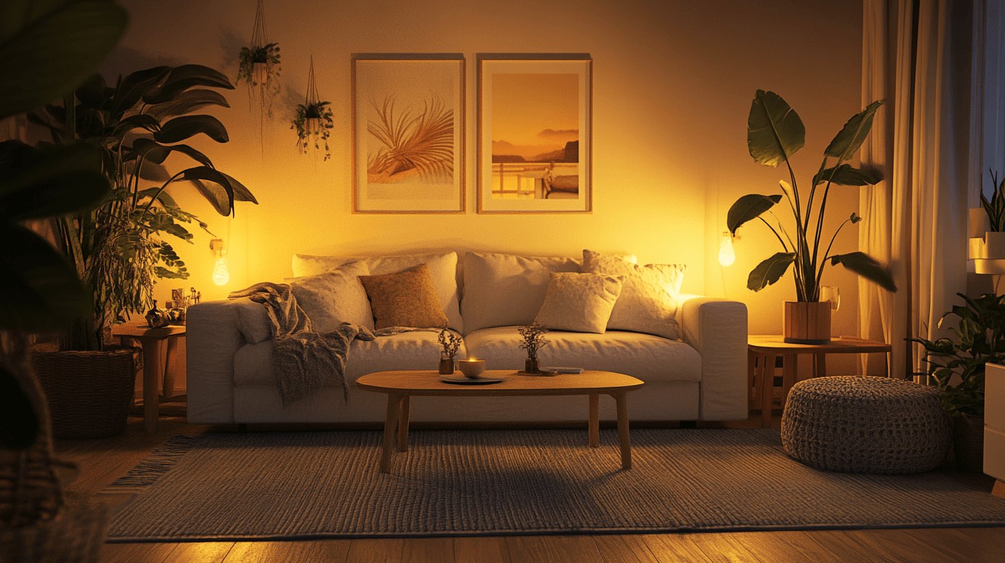 Woonkamer met Scandinavische touch: Minimalisme ontmoet gezelligheid