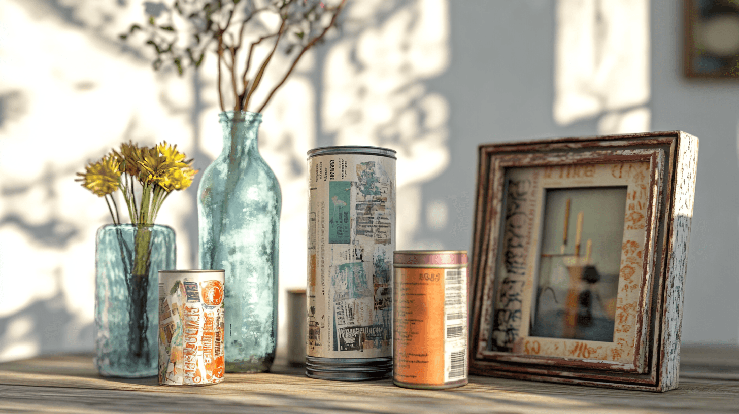 Decoratieve accessoires van alledaagse voorwerpen
