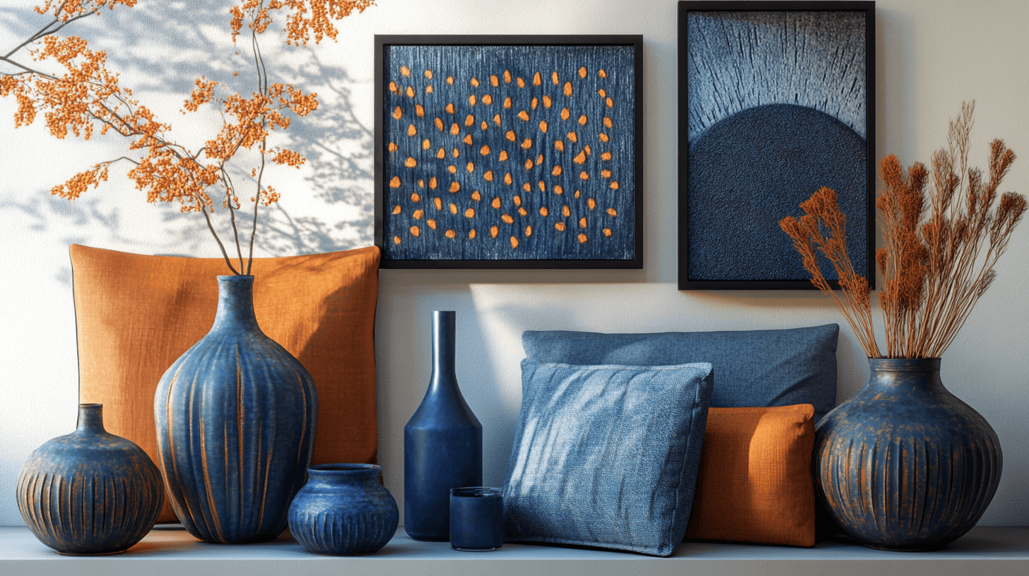 Decoratietips: Accessoires in Blauw en Oranje