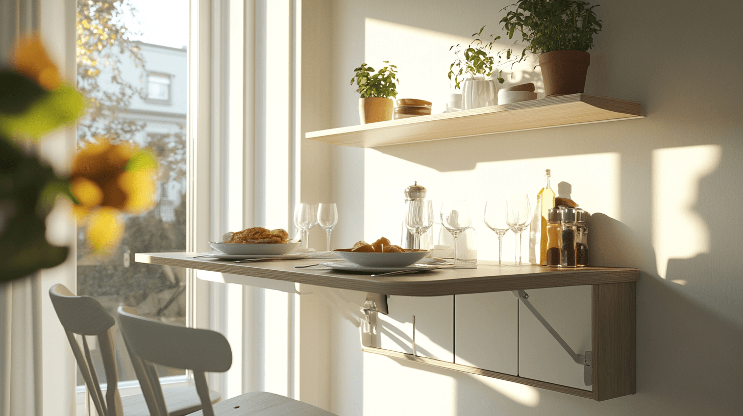 Ruimtebesparende meubels voor de eetkamer