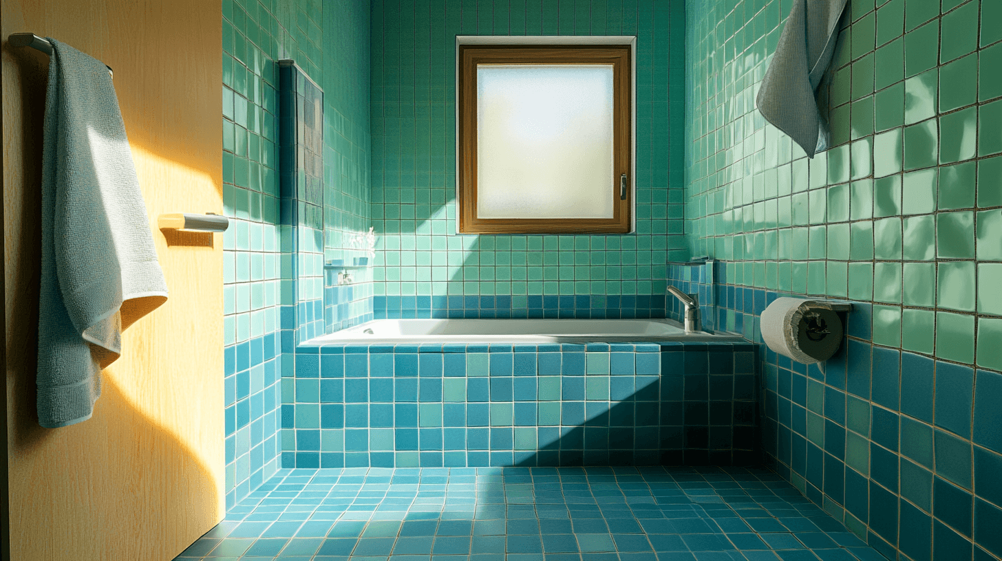 Combinatie van blauw- en groentinten