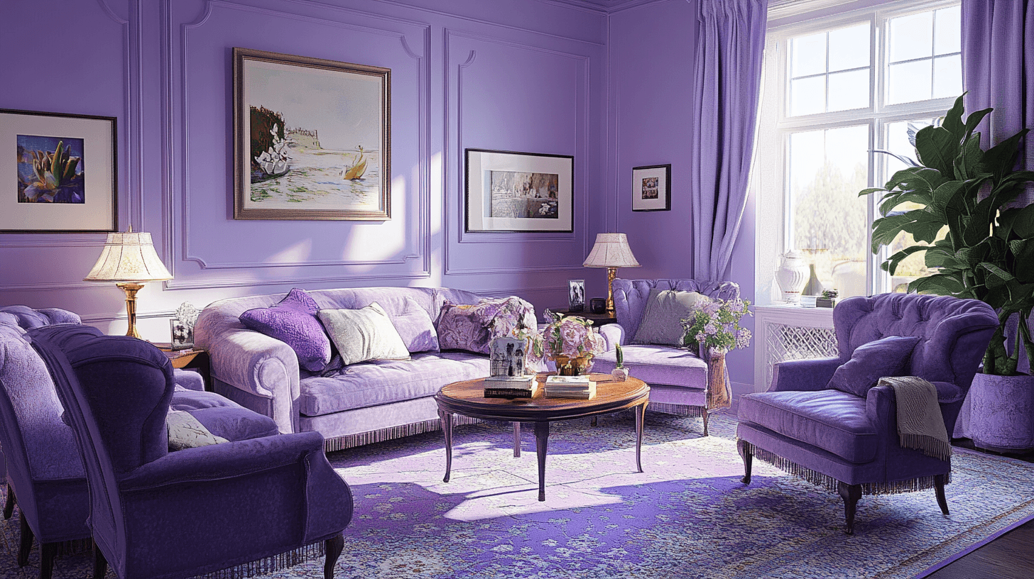 Kleurenpalet met violet