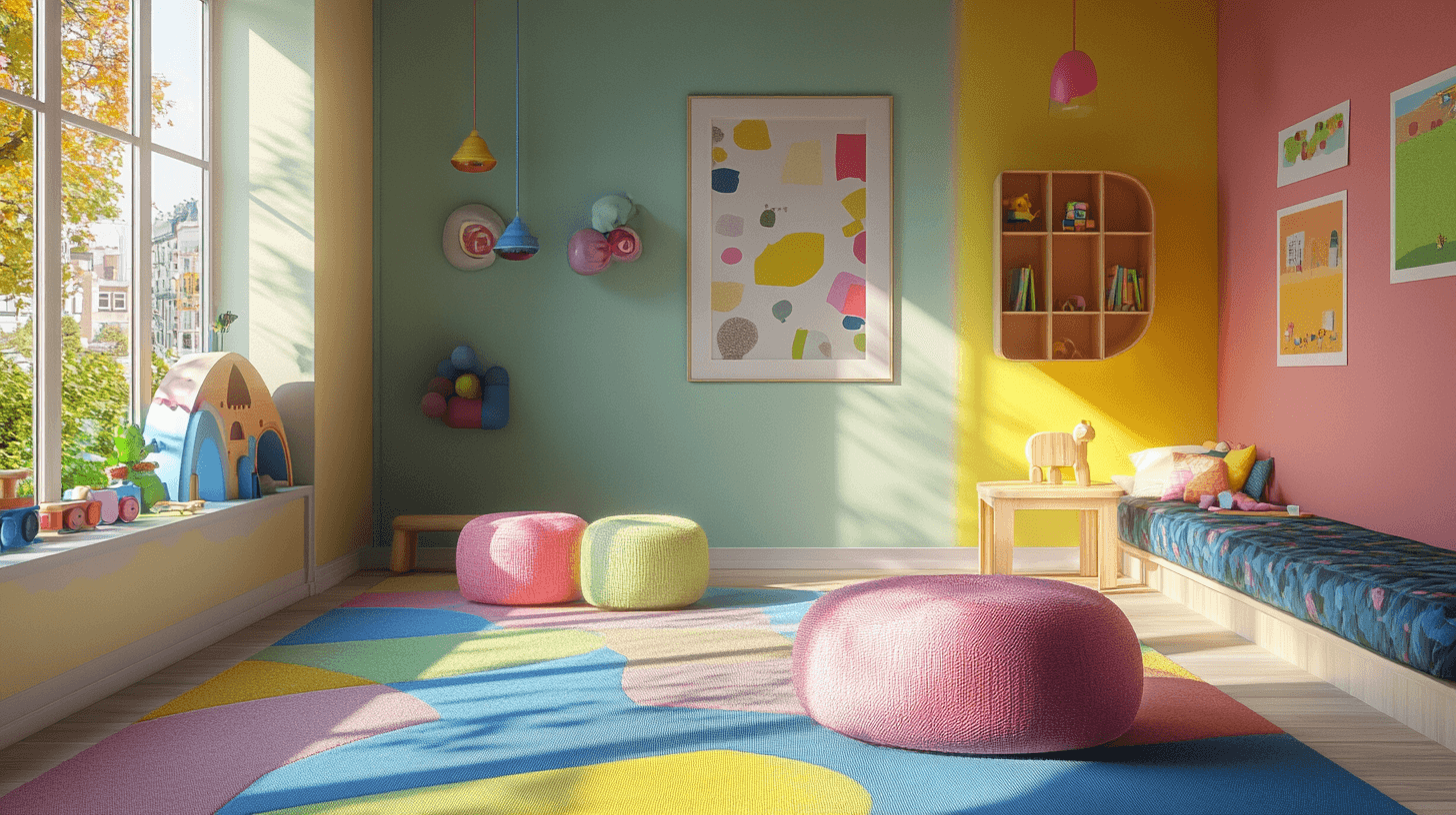Gekleurde muren in de kinderkamer: Creativiteit bevorderen door kleuren