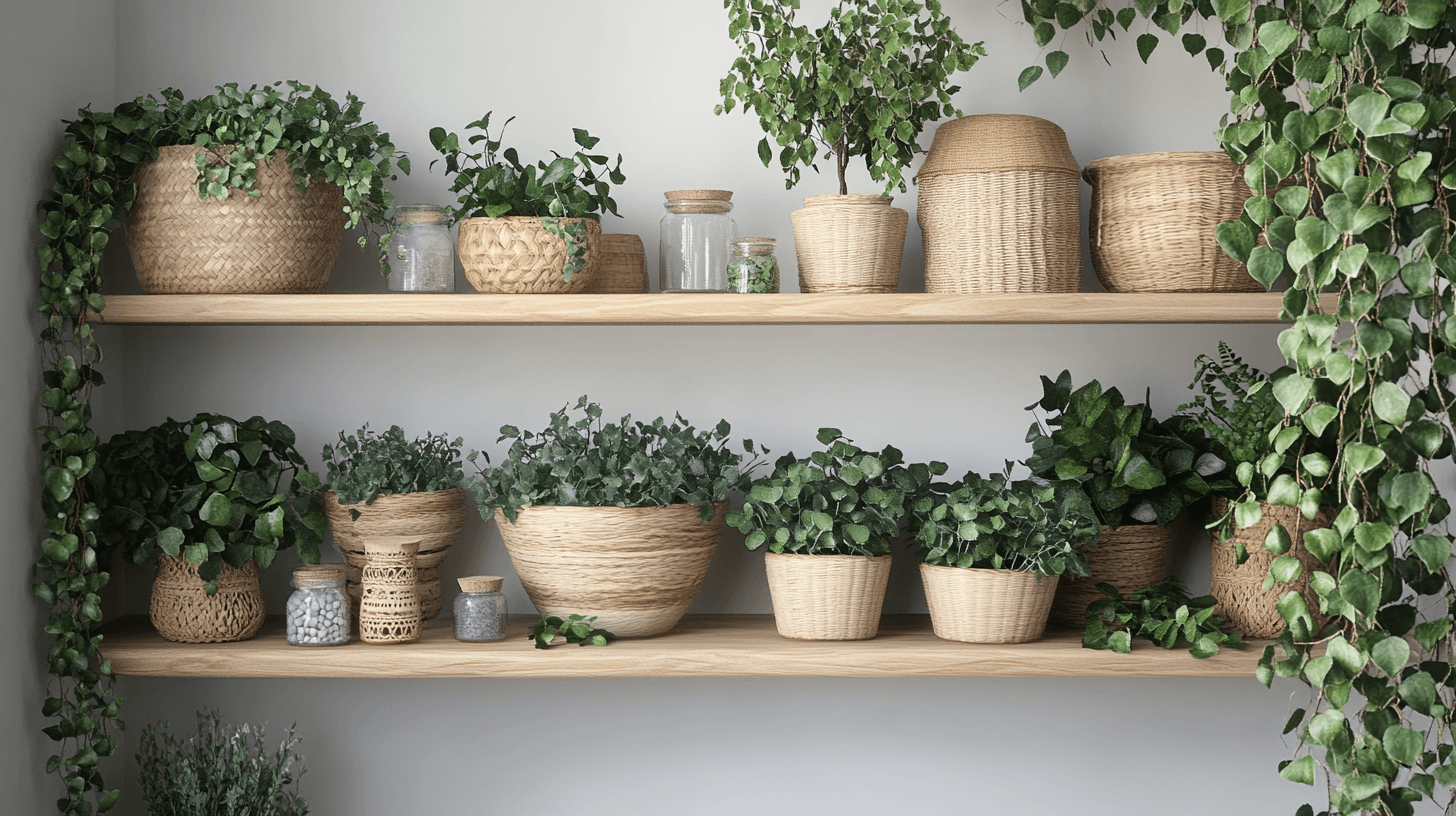 Planten en natuurlijke materialen integreren