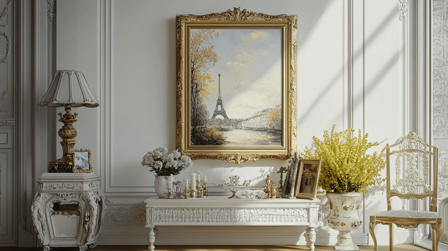 Decoratieve accenten: kunst en accessoires in Parisian Chic