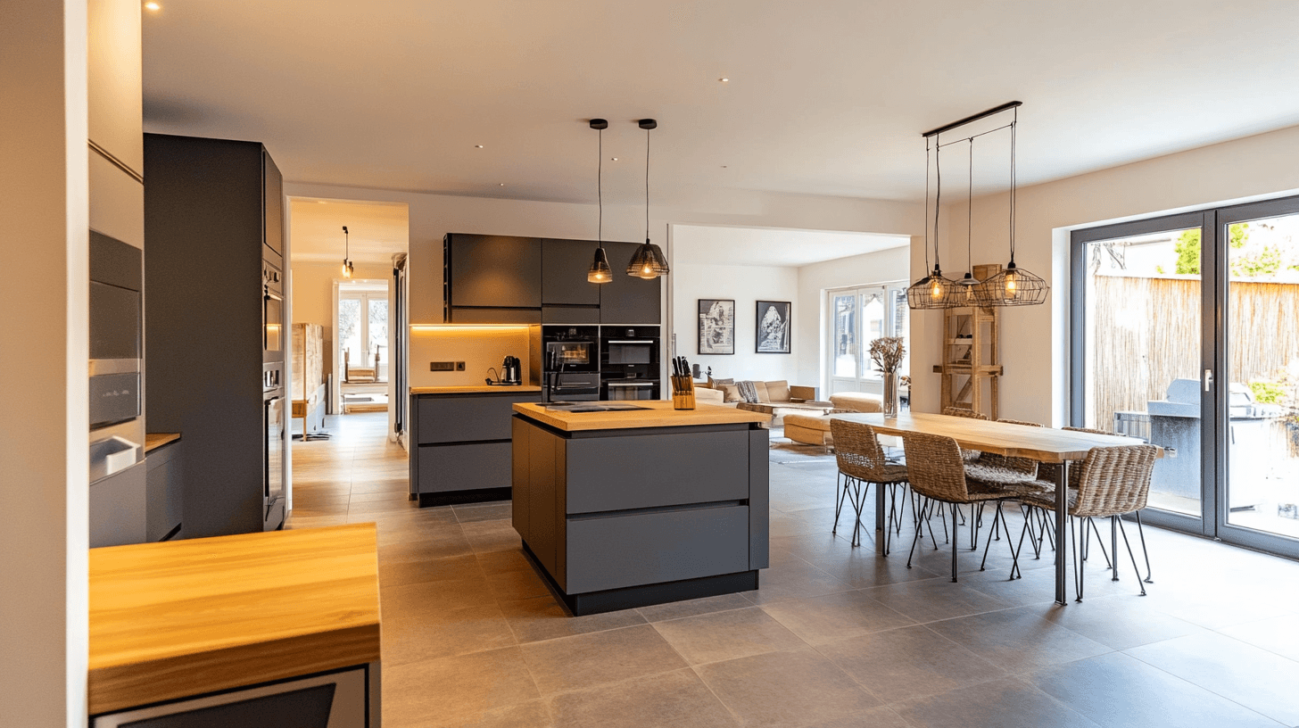 Meubels en uitrusting voor de open keuken