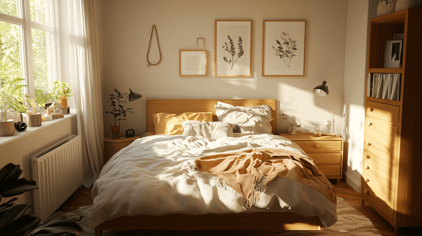 Scandinavische slaapkamer: minimalisme ontmoet gezelligheid