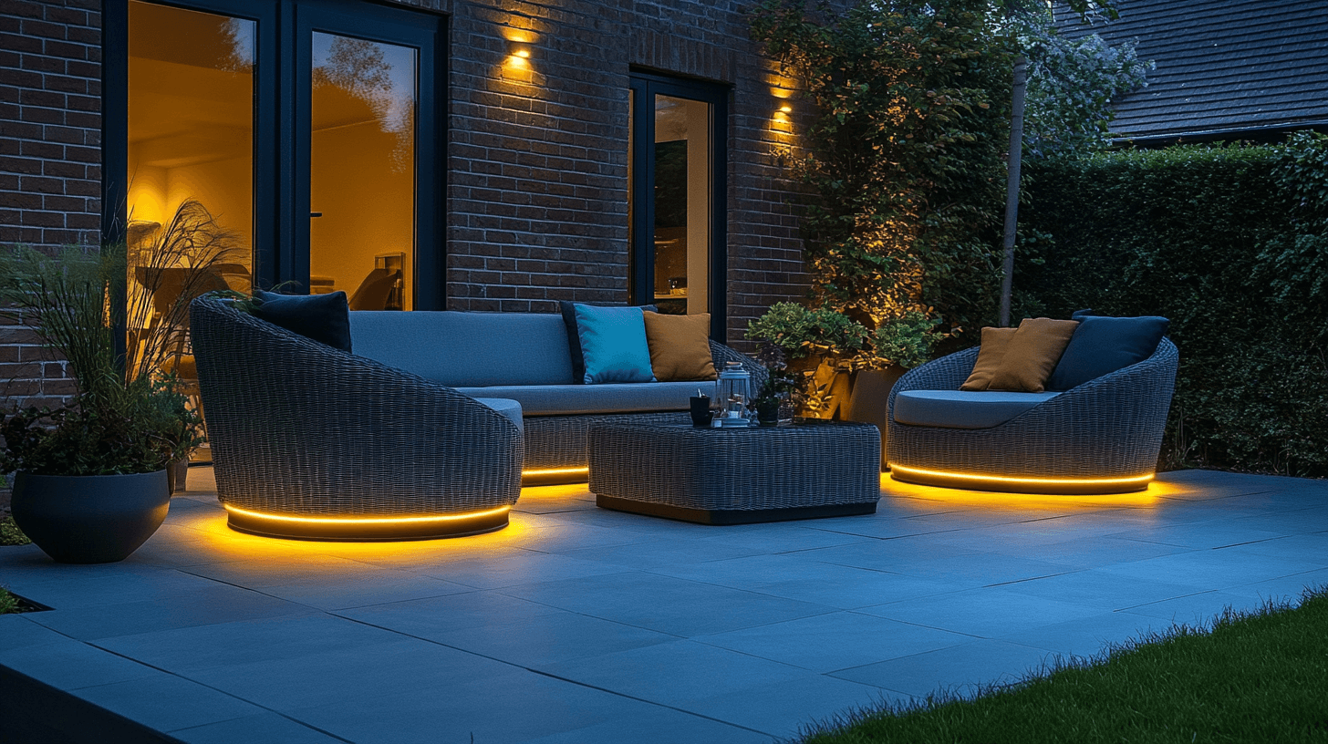 Tips voor het integreren van LED-tuinmeubelen in je buitenruimte