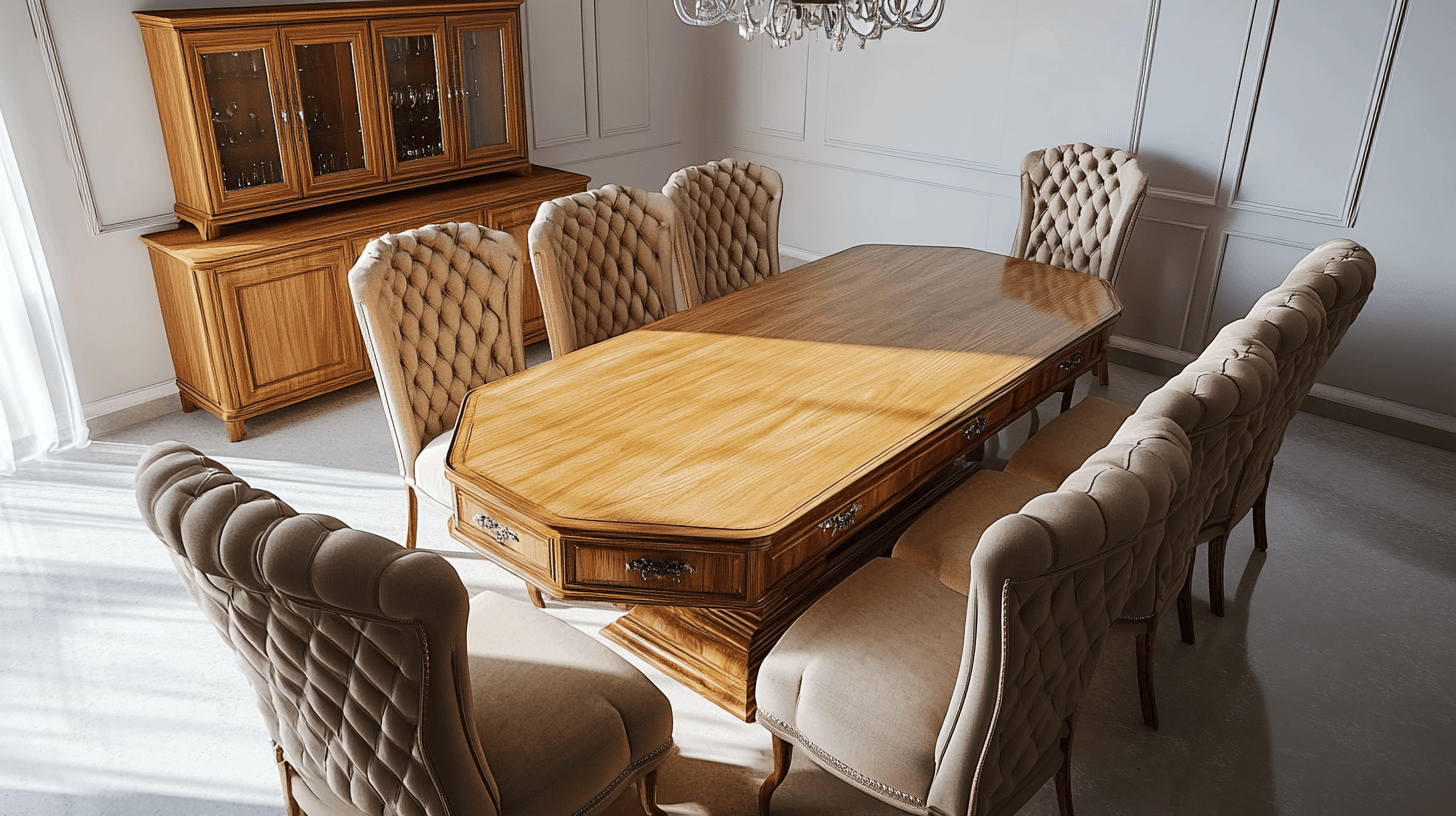 De keuze van het juiste meubilair voor een elegante eetkamer