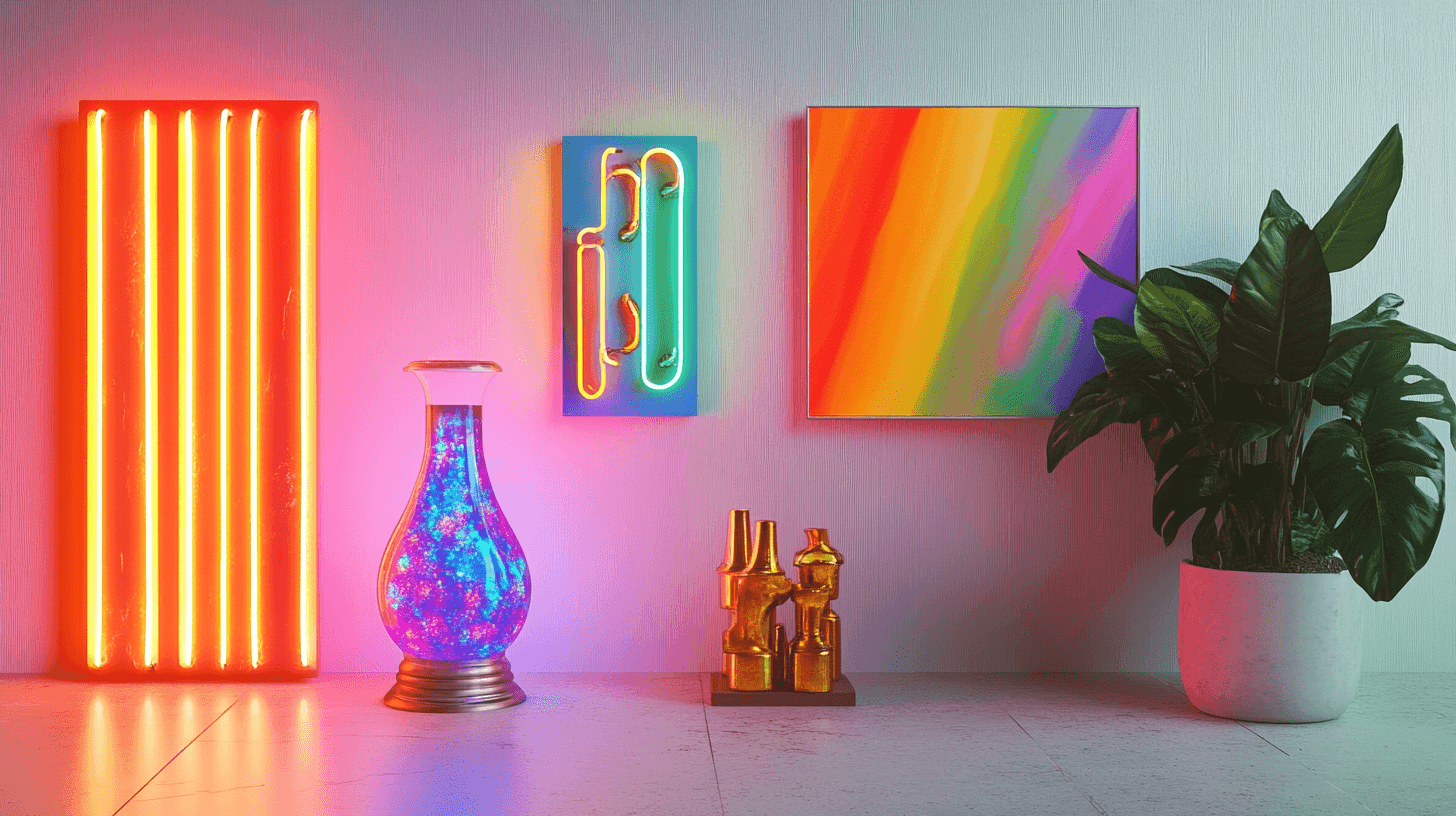 Decoratie in retro-look: accessoires en kleuren van de jaren 90