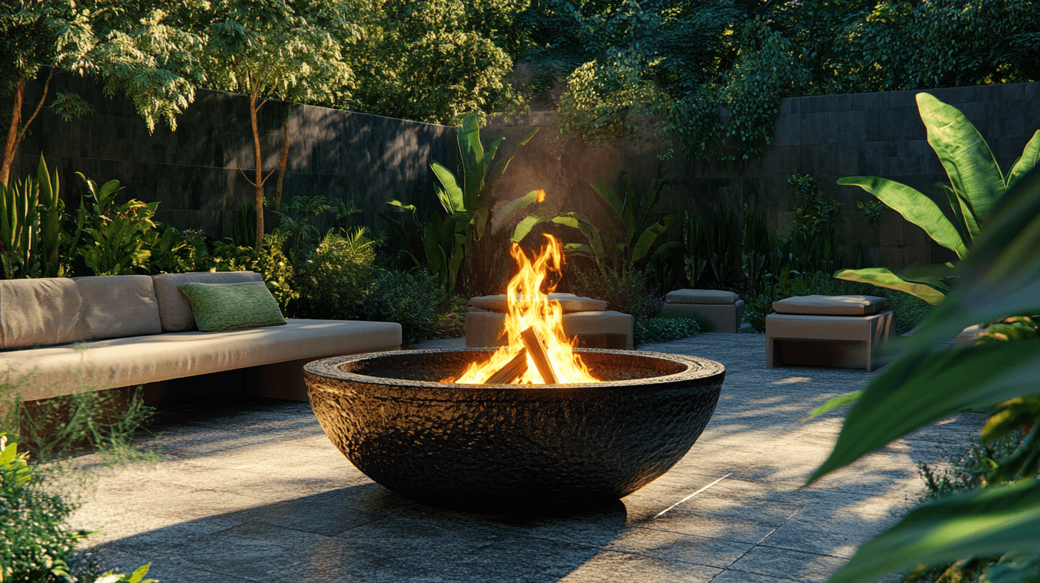 Vuurschalen als decoratief element in de tuin