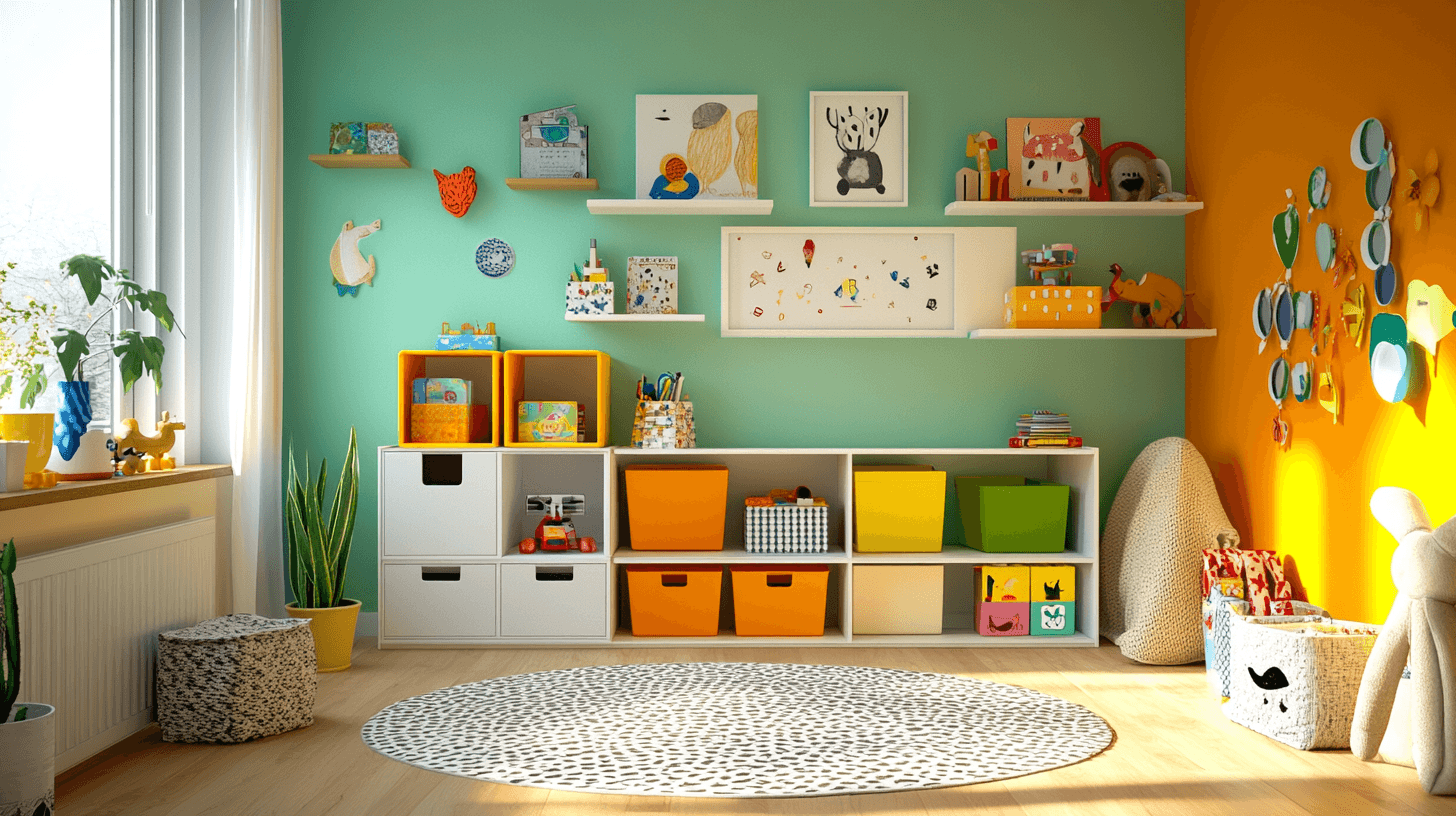 Kinderkamer met opbergoplossingen: Orde en spel in één