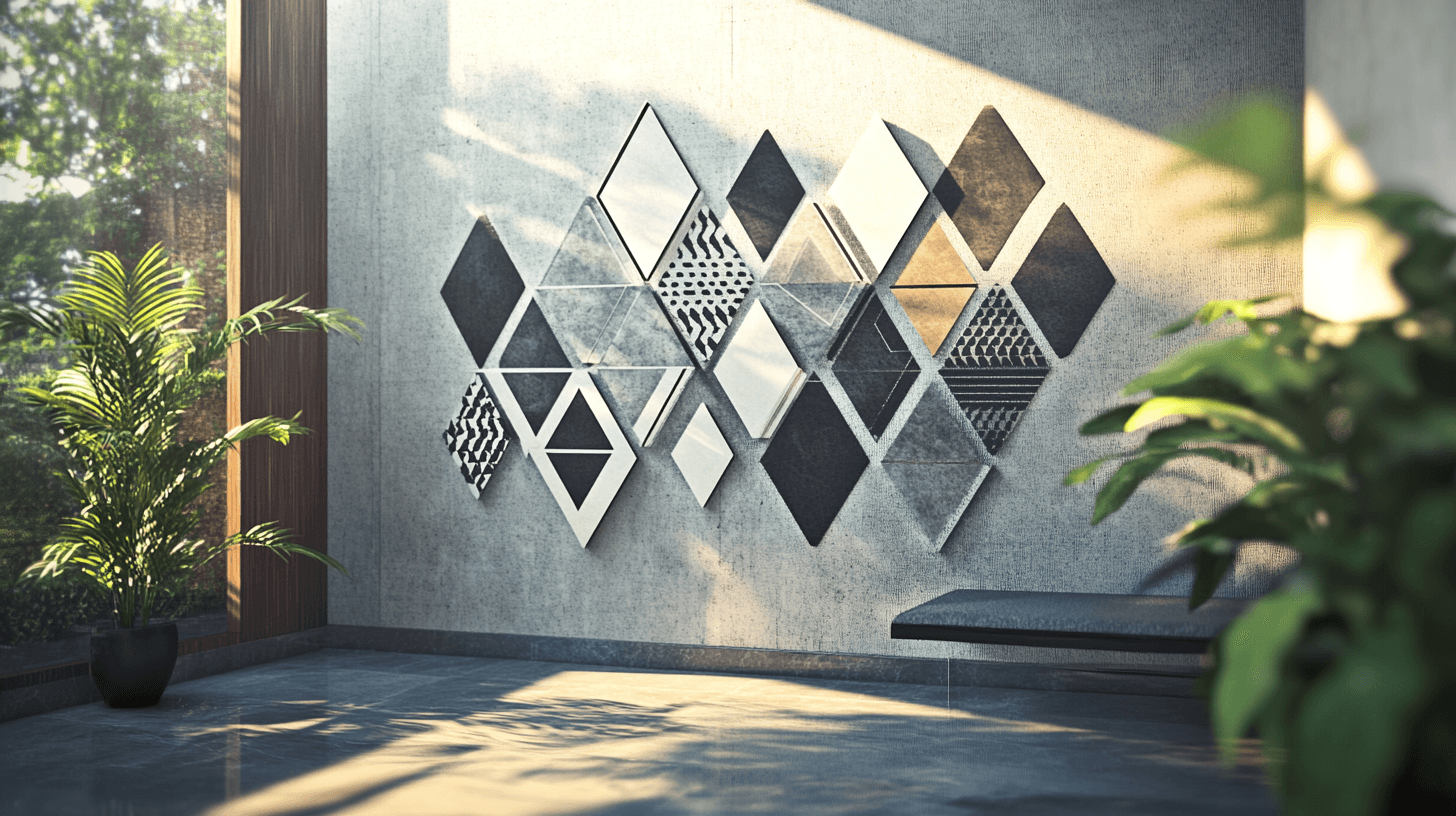Muurontwerp: Geometrische patronen voor creatieve accenten
