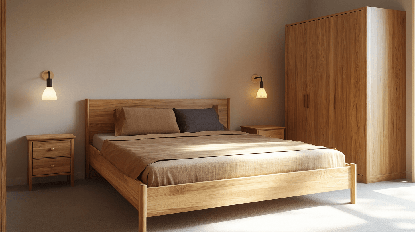 Meubels in de Scandinavische slaapkamer