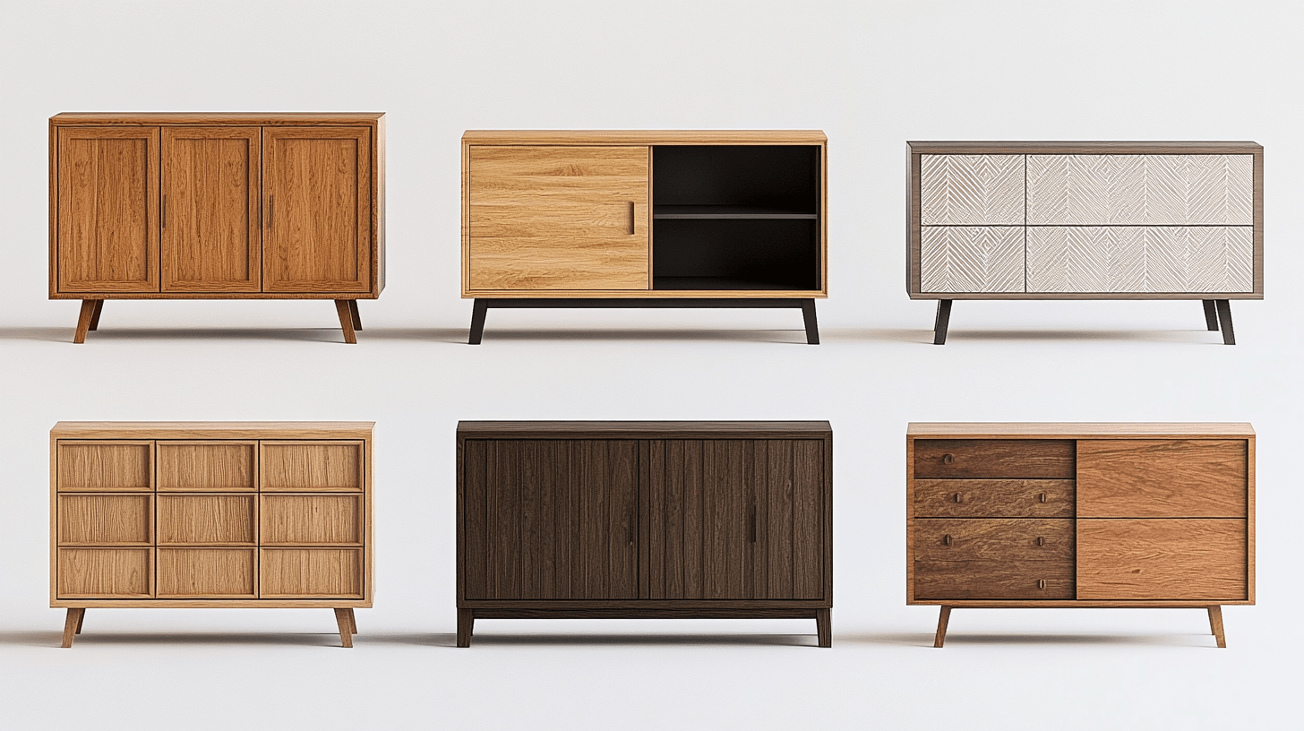 Ontwerpvarianten van dressoirs