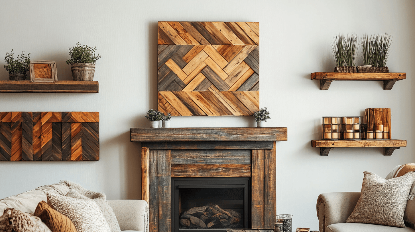 Decoratieve accenten met rustieke houtelementen zetten