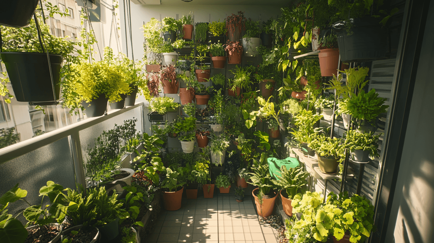 Plantenvariëteit op een kleine ruimte