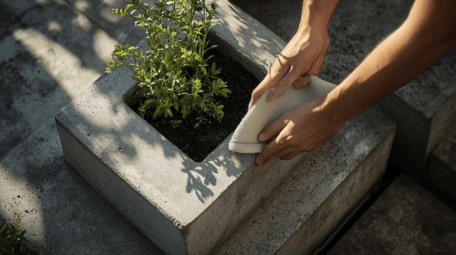 Onderhoud en verzorging van betonnen plantenbakken