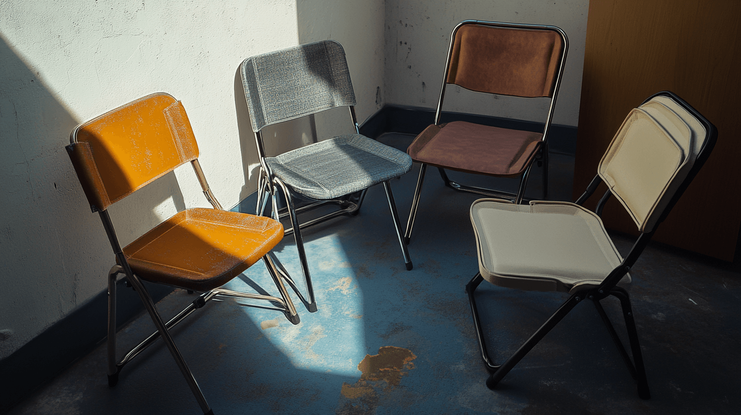 Verschillende soorten klapstoelen