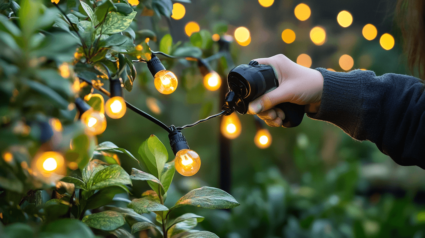 Onderhoud en verzorging van tuinlichtslingers