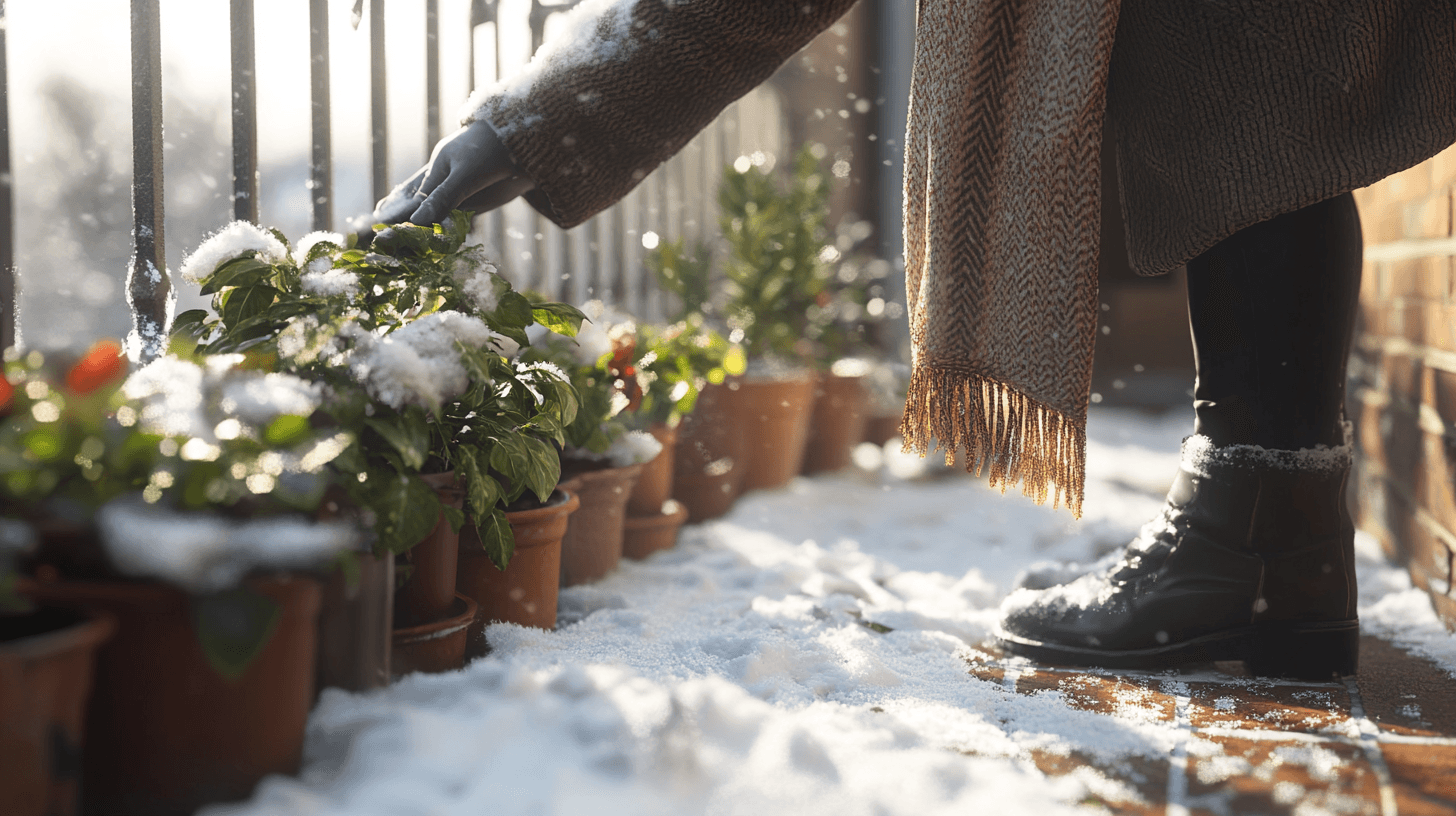 Verzorging en bescherming van balkonplanten in de winter