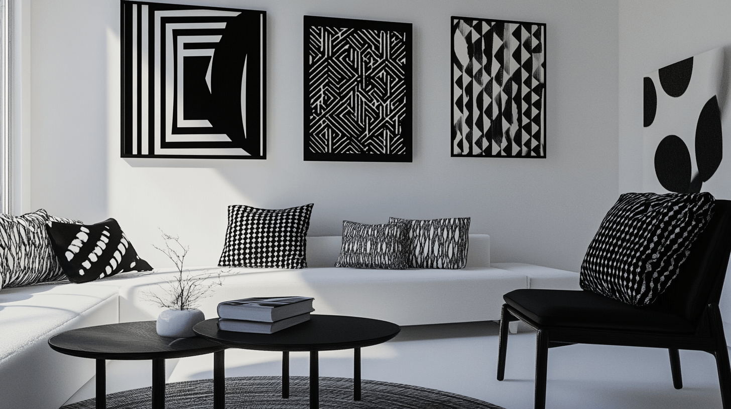Decoratie in zwart-wit: Minimalistisch en expressief