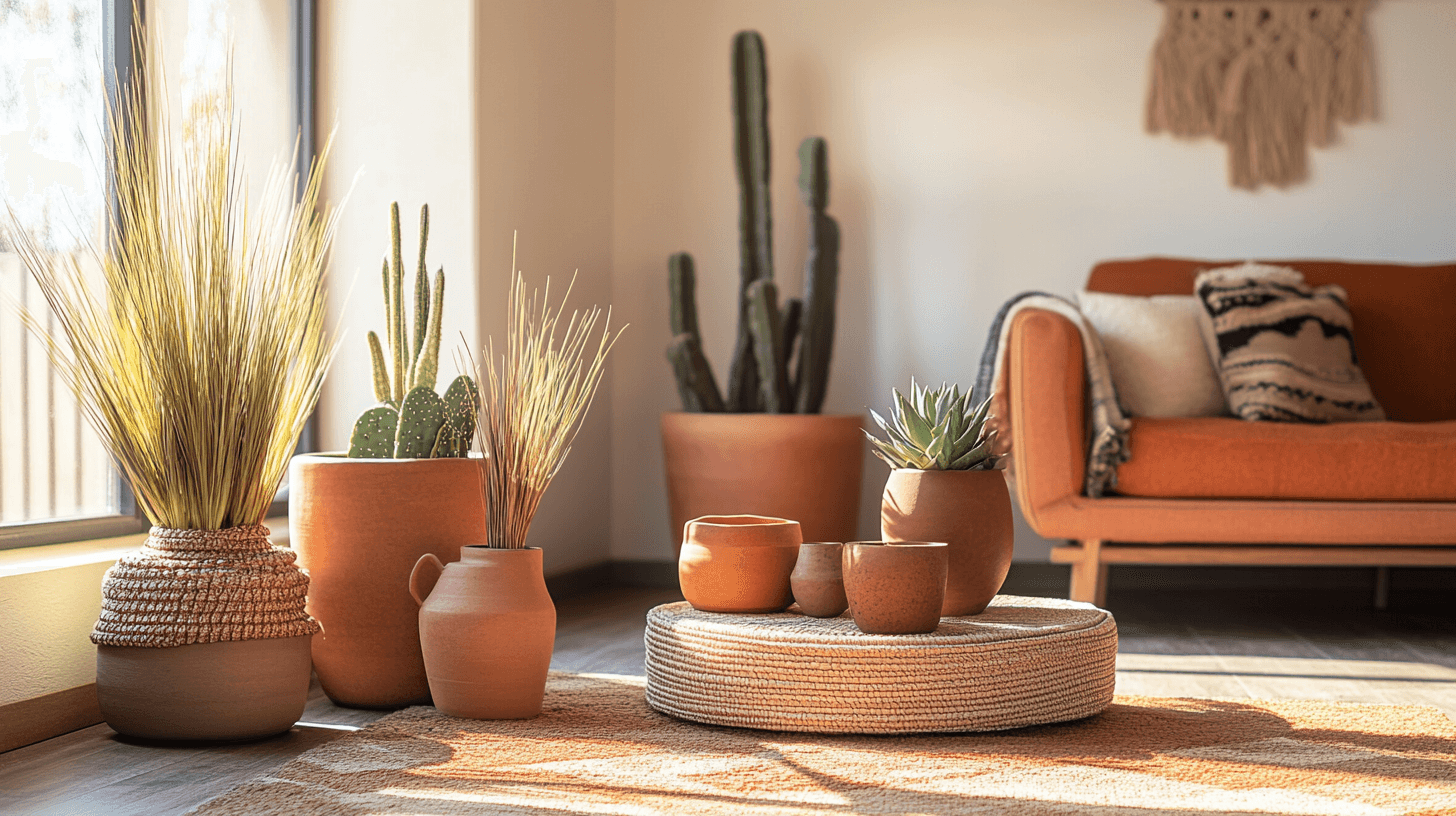 Decoratie in woestijnstijl: accessoires en planten
