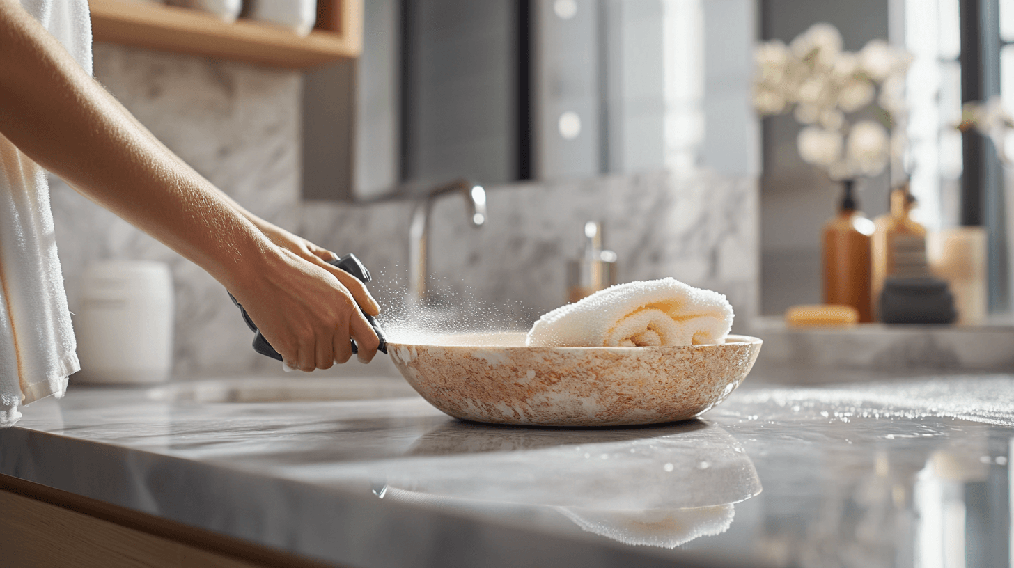 Onderhoud en verzorging van natuursteen in de badkamer