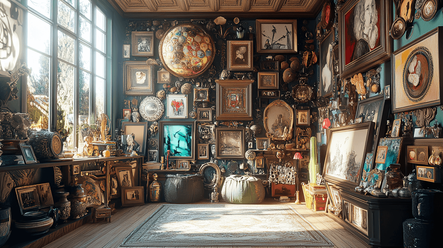 Decoratie in Maximalisme: Kunst en Curiosa