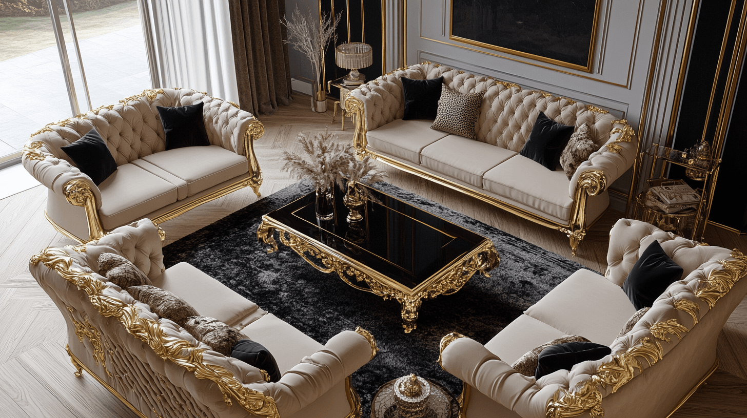 Goud en Zwart: De perfecte symbiose voor luxe interieurinrichting