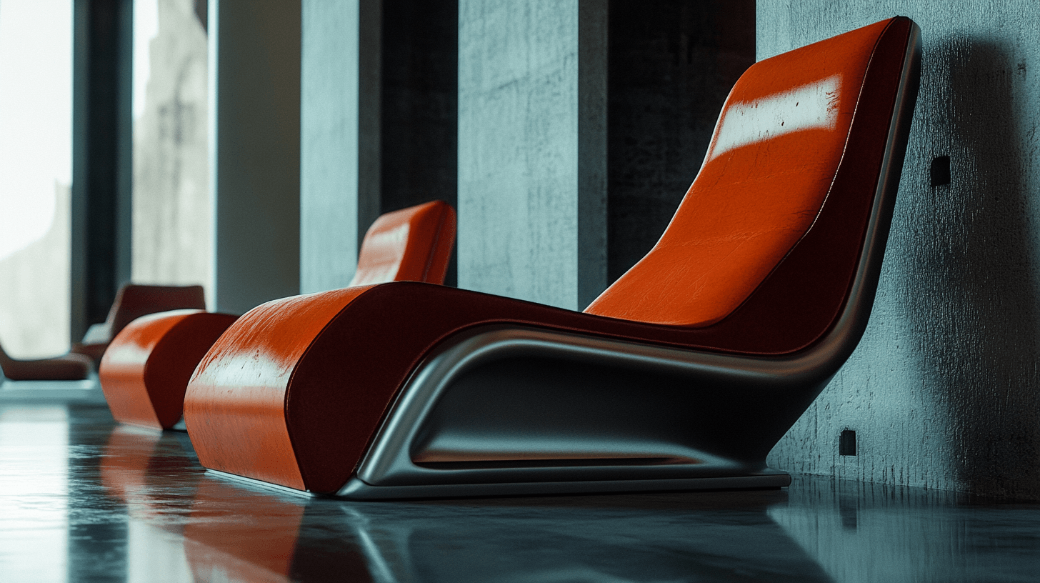 Meubels in Retro Futurism stijl