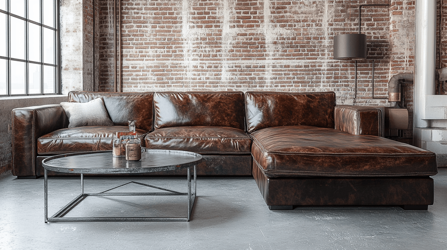Meubels voor een woonkamer in loftstijl