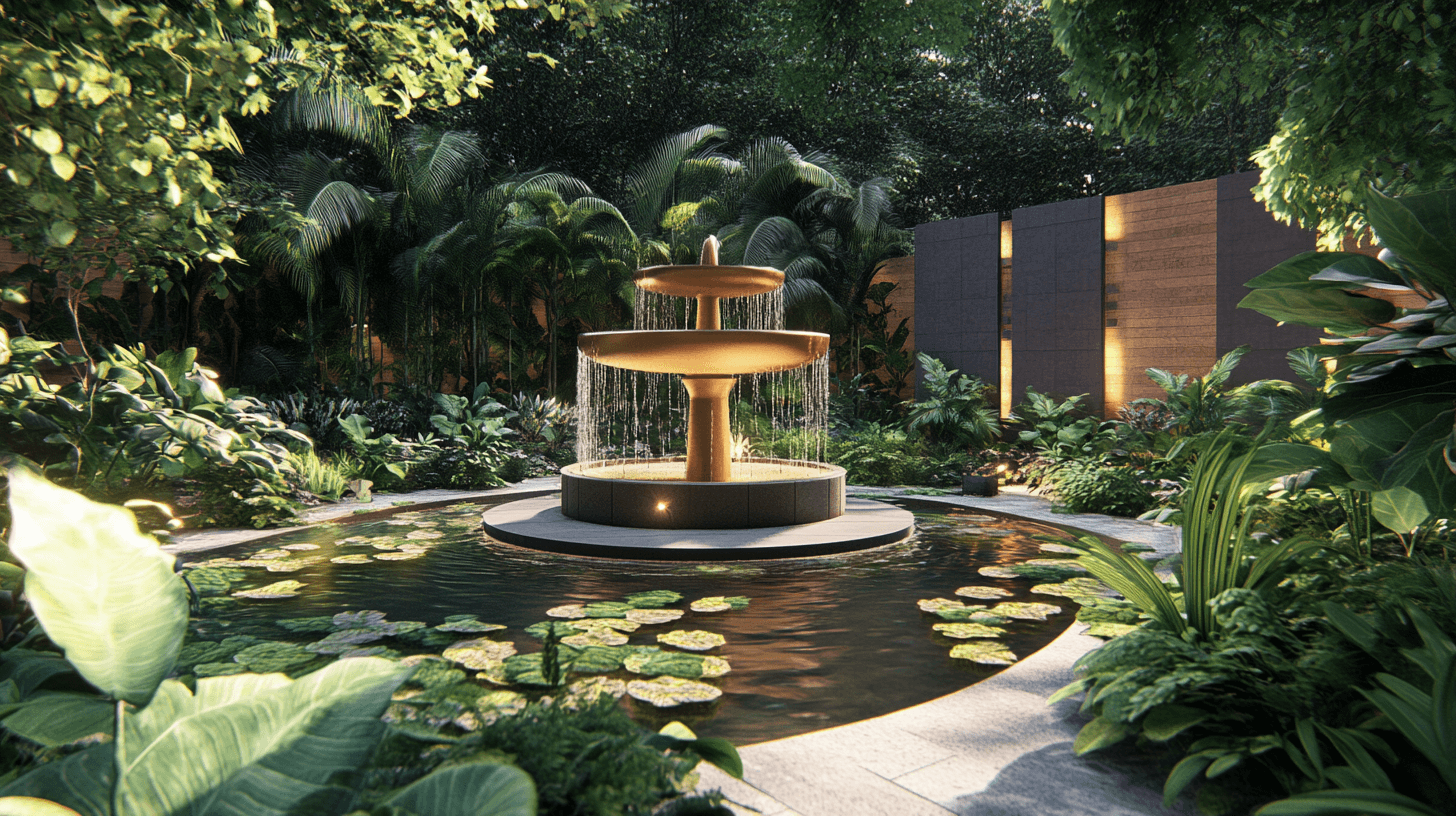Waterspelen in de tuin: Moderne fonteinen en vijvers