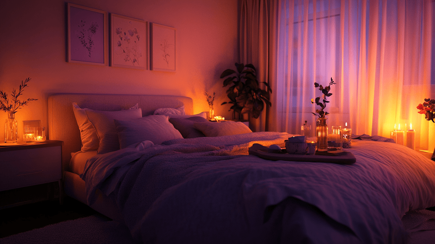 Romantische slaapkamer: Zachte kleuren en zachte textiel