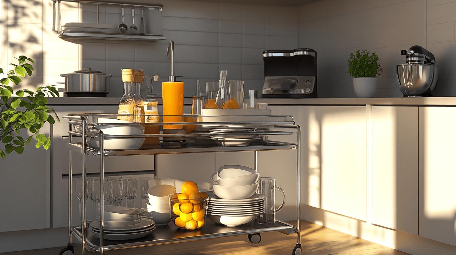 Praktisch geserveerd: Serveerwagen voor keuken en eetkamer
