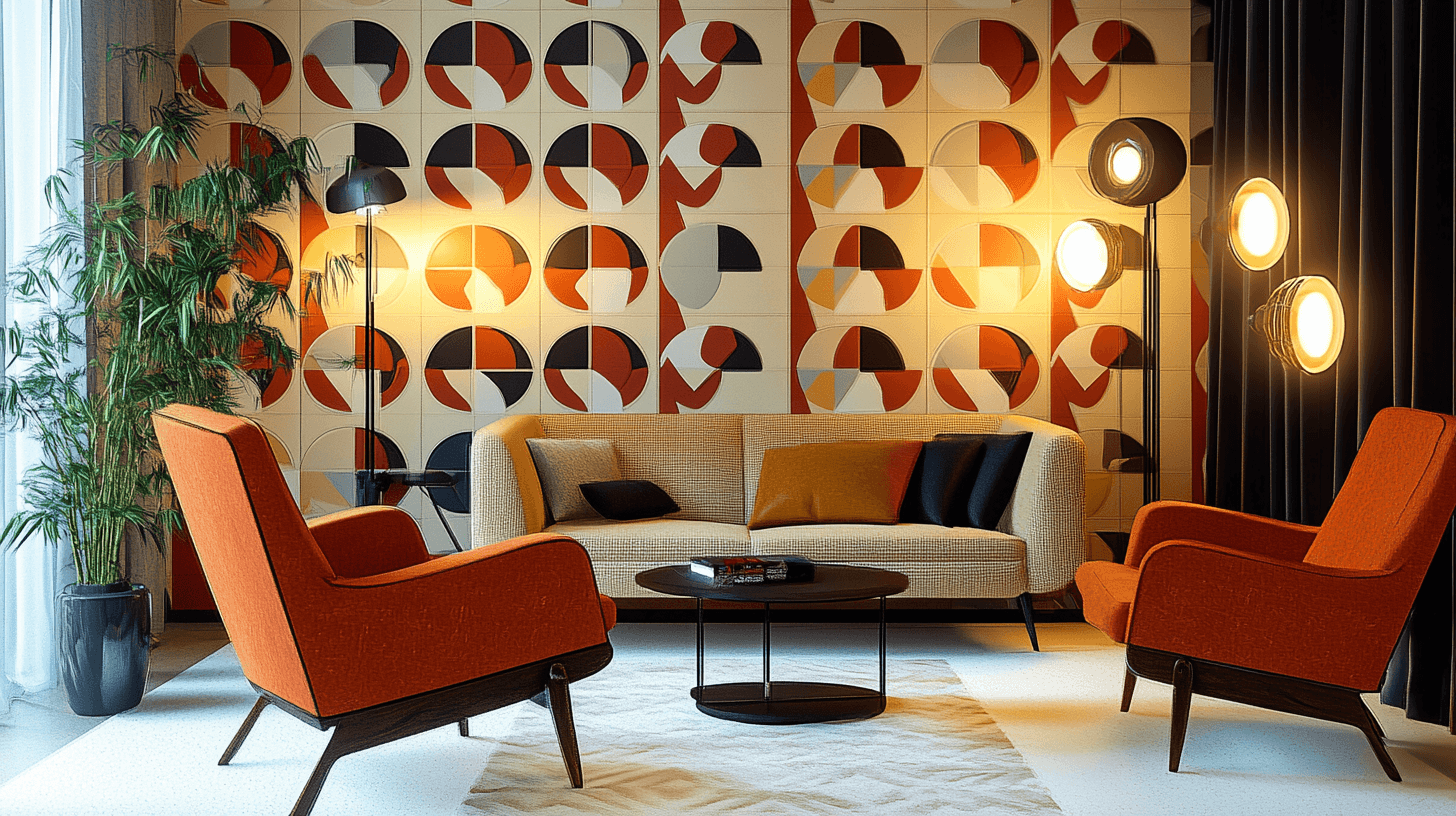 Decoratieve elementen in Mid-Century Modern stijl