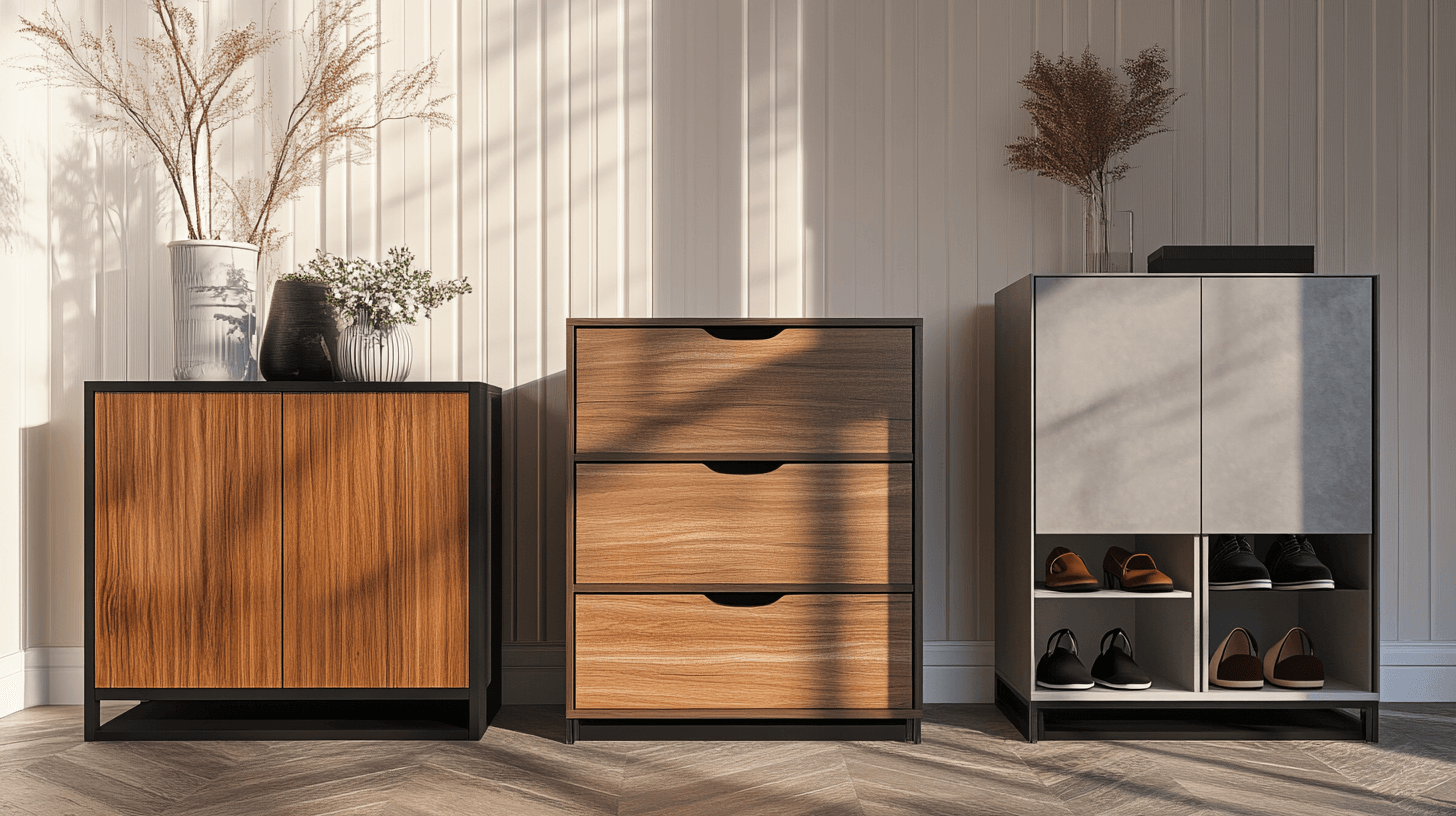 Materialen en ontwerpen voor schoenenkasten