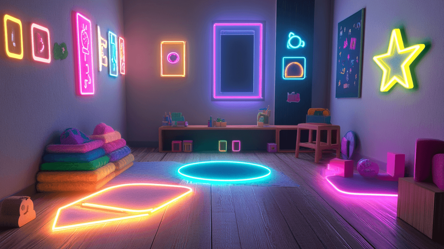 Neonverlichting: Een hoogtepunt in de kinderkamer