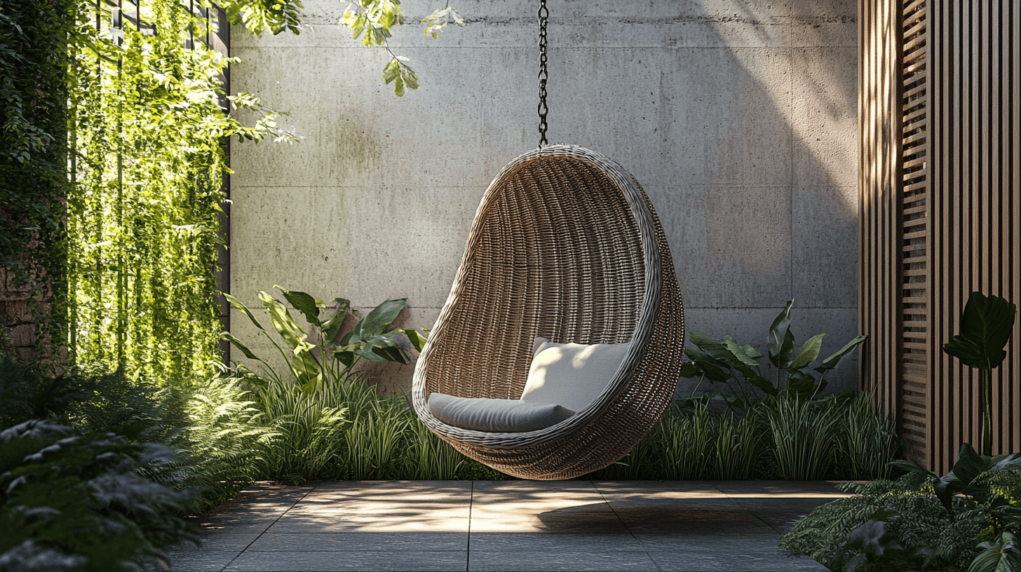 Integratie van hangstoelen in je outdoor-ontwerp