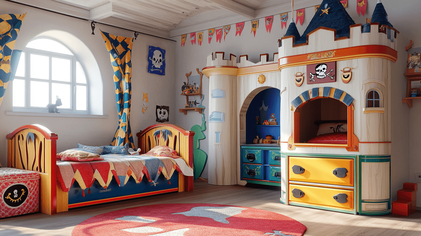 Themagebaseerde meubels voor de kinderkamer